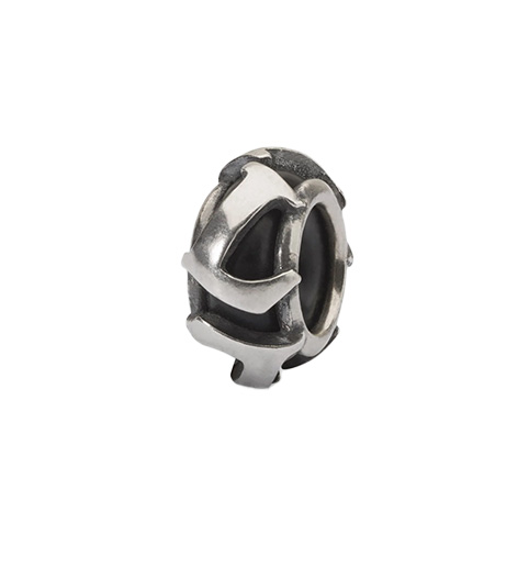 Beads stop per charm in argento lettera L Trollbeads  