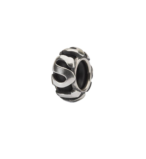 Beads stop per charm in argento lettera S Trollbeads  