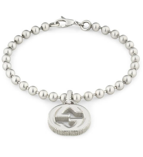 Gucci women's Interlocking bracelet with pendant