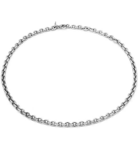 Men's necklace Oval chain in silver - Giovanni Raspini