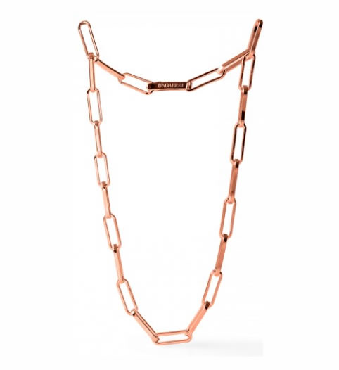 Unoaerre woman necklace in pink gold plated bronze
