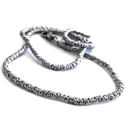 Collana Spadarella con anellini in argento