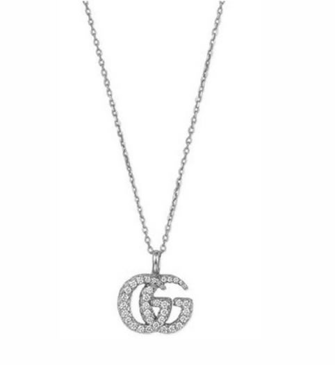 Gucci necklace in white gold and diamonds