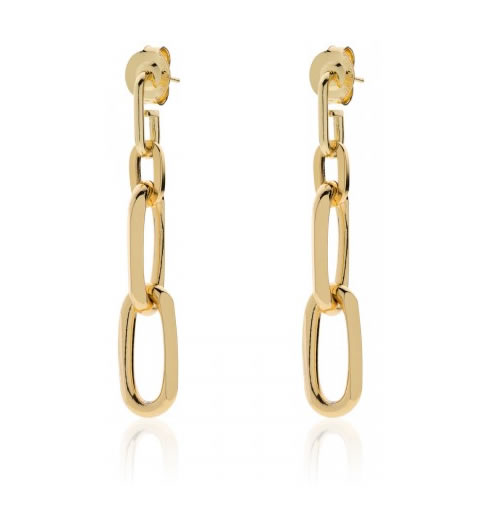 Unoaerre women's gilt bronze earrings